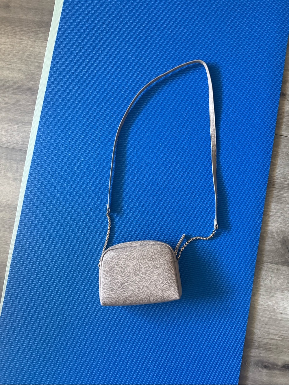 H&M Light Beige  Crossbody bag with Gold Zipper- 50% off with any purchase